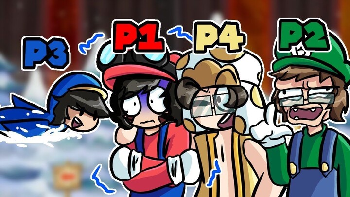 Volvemos a jugar al Hackrom más Troll de New Super Mario Bros Wii en Multijugador