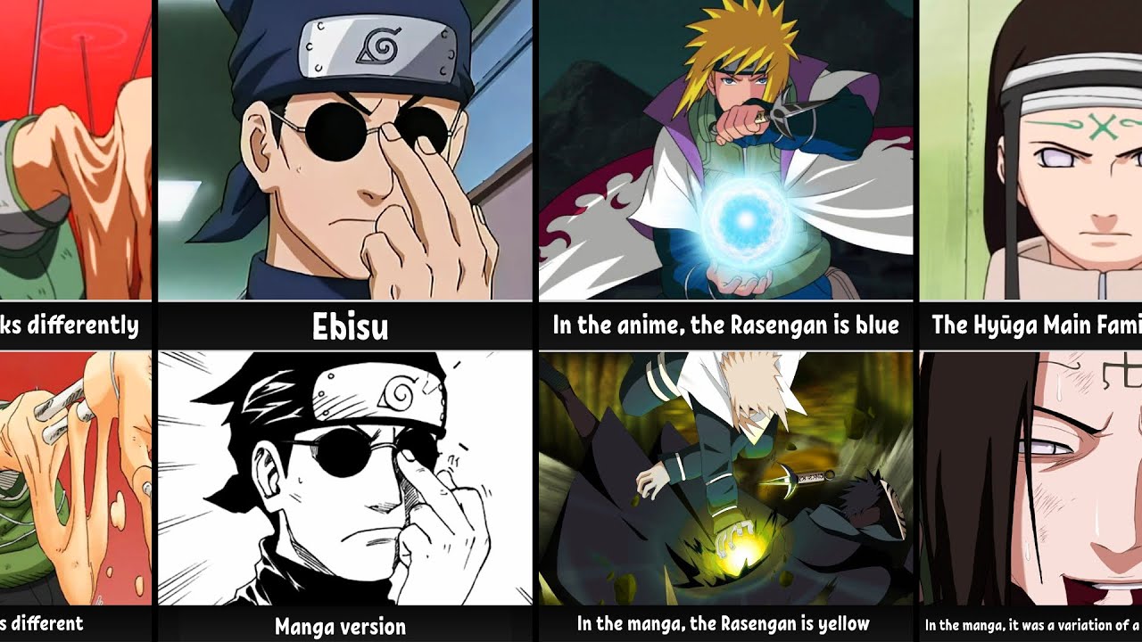 Differences between Anime and Manga in Naruto - Bilibili