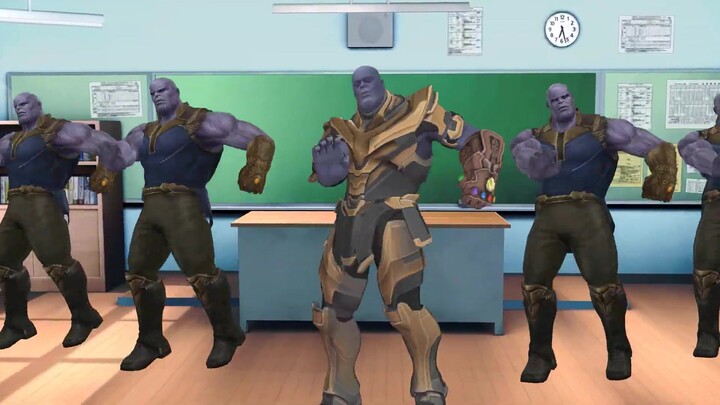 5- ثانوس يصبح فرقة فتيات ويرقص على أنغام أغنية Twice-YES أو YES