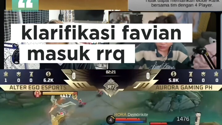 FAVIAN MASUK RRQ?