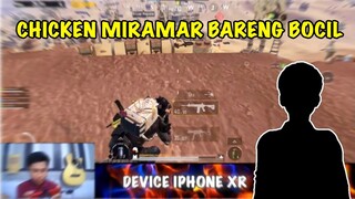 MIRAMAR CHICKEN DINNER ❗❗ BARENG BOCIL RANDOM 😱- IPHONE XR PUBG MOBILE