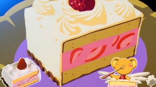 A replica of the same square strawberry cake as Cardcaptor Sakura. Xiao Ke is so happy in Zhishijia!