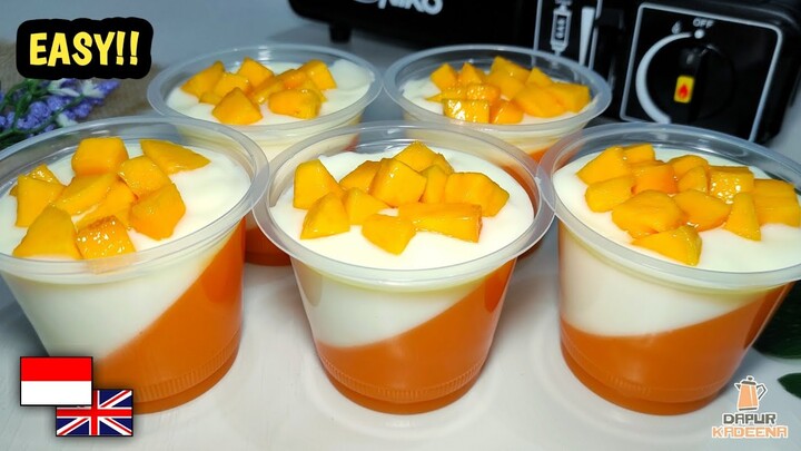 EASY MANGO MILK PUDDING RECIPE