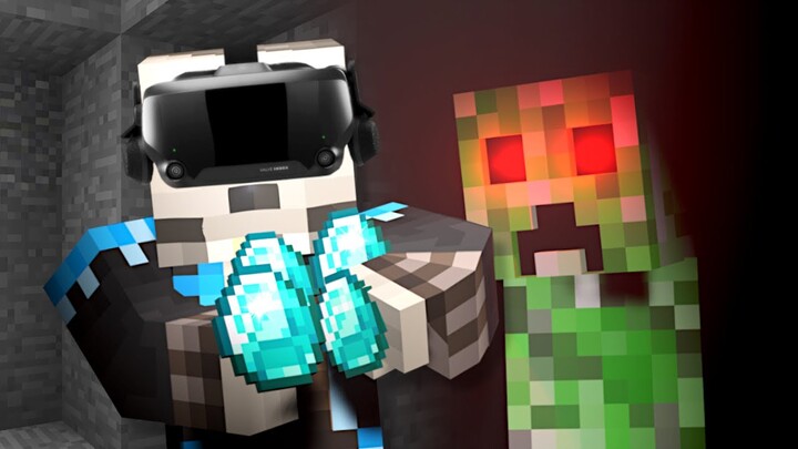 Finding Diamonds but in VR! - Minecraft VR Gameplay