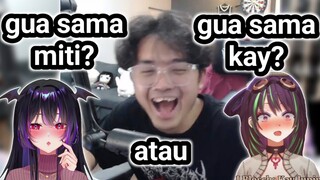 Ketika Bang al nanya ke ben mending sama miti atau kay