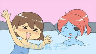 [MAD]Chara mời Undyne & Frisk đến suối nước nóng|<Undertale>