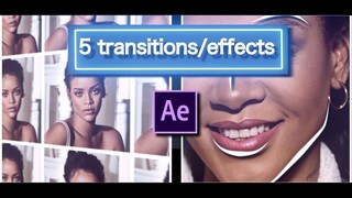 5 transitions/effects - after effects cc tutorial