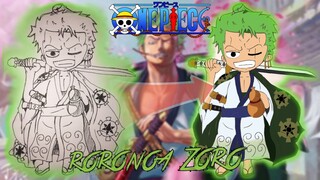 Roronoa Zoro🔥⚔️🗡️ | Chibi Drawing | Picsay Pro Painting