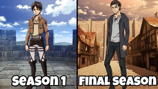 Ang Glow Up ng Attack on Titan Characters from Season 1 to Final Season