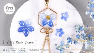 【UV レジン】DIYでネックレスチャームを作りました。UV Resin - DIY Charm for Necklace