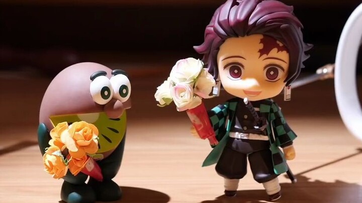 [Stop-Motion Animation + Making-of] "Demon Slayer" – Tanjiro's Water Breathing (2P Animation, Vertic