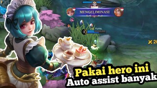 Pengen assist banyak!?! gampang mvp!?! pakai hero ini!?! auto panen - Mobile Legends