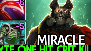 MIRACLE Wraith King WTF One Hit Crit ฆ่า Unreal Damage Dota 2