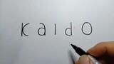 VẼ VUI -Vẽ Kaido từ chữ cái Tên DRAWING ONE PIECE