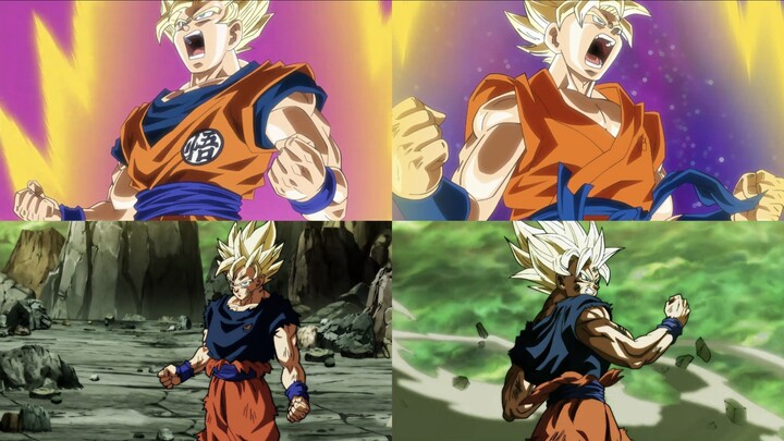 [Dragon Ball Super Animation] Goku Super Saiyan 2: Animation Clips by Different Artists