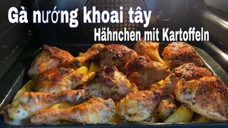 Món ăn mê hoặc hai chàng trai Đức | gà nướng khoai tây | Ẩm thực Đức | Cuộc sống ở Đức