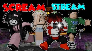 Mga noobs na naglaro ng horror game... | Scream Stream | Roblox