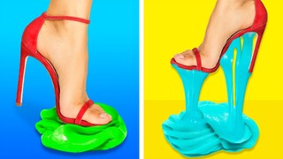 Tùy Chỉnh Giày Của Bạn || 40 THỦ THUẬT THÔNG MINH VỚI GIÀY MỌI CÔ GÁI NÊN BIẾT