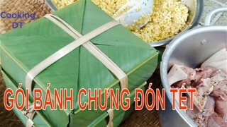 Mời bạn gói bánh chưng cùng gia đình Cooking DT chuẩn bị đón tết #Montetcotruyen #Mamcotet #Montet