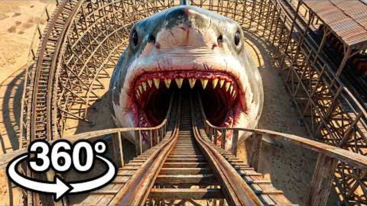 Extreme Shark Roller Coaster 360º Video