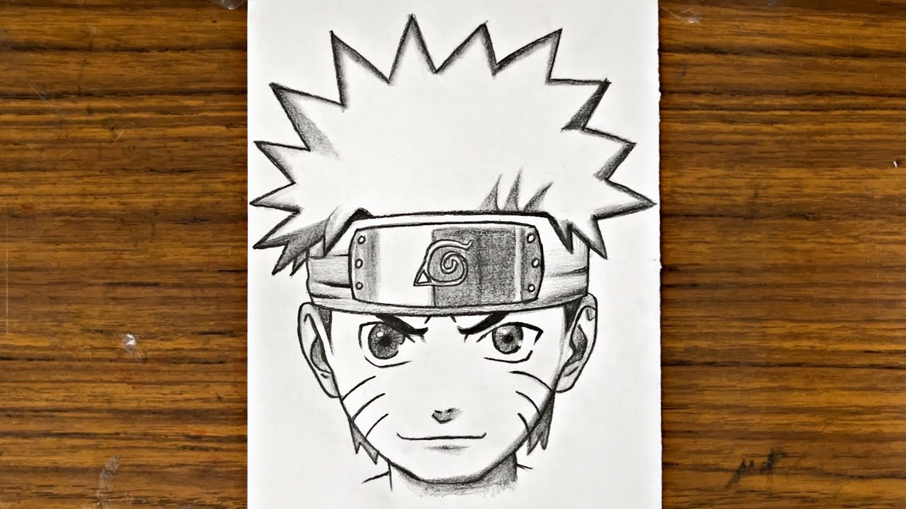 How to draw naruto kid half face step by step, Drawing naruto for  beginners