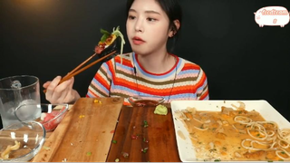 Maki cá ngừ và mì Ý trứng nhum phần cuối #anngonmoingay