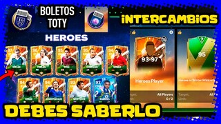 Evento Héroes: cómo es ¿Guardamos boletos TOTY? Intercambios, recompensas y más | FC Mobile