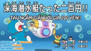 [DORAEMON VIETSUB]Tháng 3 Là Lễ Tốt Nghiệp - Tàu Ngầm Giấy Với Giá 200 Yên