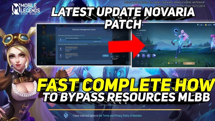 TUTORIAL HOW TO BYPASS RESOURCES ON MOBILE LEGENDS NOVARIA PATCH