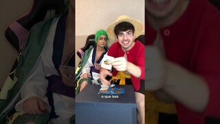 LUFFY E ZORO ABRINDO FIGURINHAS DE ONE PIECE #Shorts