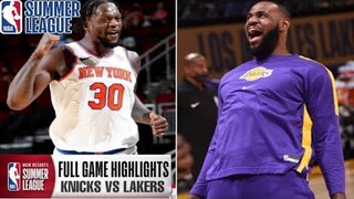 LAKERS VS KNICKS (109 - 94) I NBA SUMMER LEAGUE 2021 I FULL GAME HIGHLIGHTS I NBA2K21