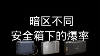 暗区不同安全箱下的爆率