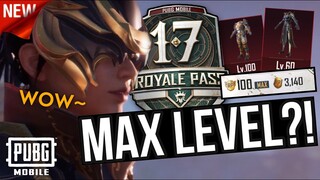 MAX LEVEL ROYAL PASS 17 - PUBG MOBILE