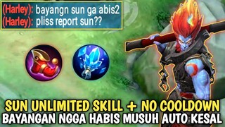 SUN BUILD FLEETING TIME + MAGIC SHOES | BAYANGAN NGGA HABIS | BIKIN MUSUH AUTO JADI FRUSTASI - MLBB