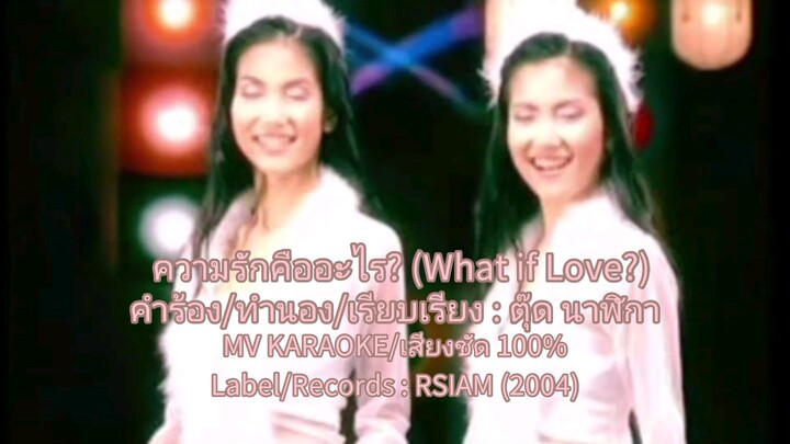 ความรักคืออะไร? (What if Love?) - คู่แฝด เล็ก-ใหญ่ [MV KARAOKE/เสียงชัด 100%]