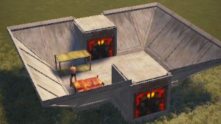 BED FOB for raid in RUST in 1 minute