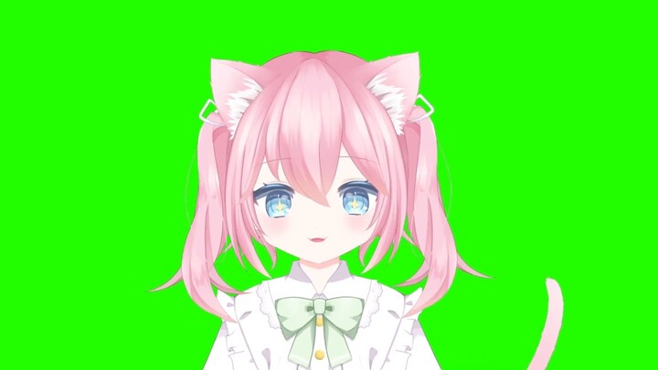 Pink-haired loli cat angel vup cherry, debut ~! [l2d shows back cooked meat slices]