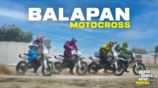 BALAPAN MOTOCROSS DIJALAN BERLUMPUR - GTA 5 Roleplay #144