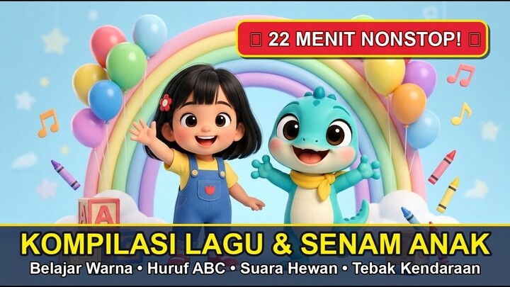 Kompilasi Lagu Anak & Senam Ceria Nara & Chiko (22 Menit Nonstop) | Nara & Chiko
