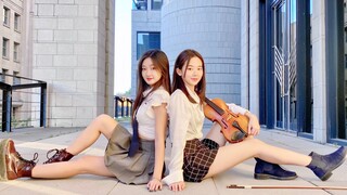 全站首个梦幻联动❤️当韩舞遇上小提琴【源儿✖️Abby】