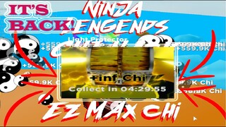 HOW TO GET INFINITE CHI in NINJA LEGENDS (ROBLOX) [INFINITE CHI HACK IS BACK!!]