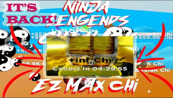 HOW TO GET INFINITE CHI in NINJA LEGENDS (ROBLOX) [INFINITE CHI HACK IS BACK!!]