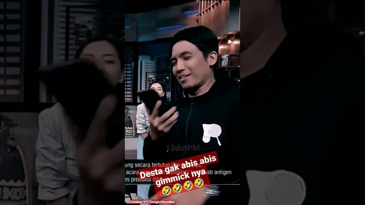 Desta gak abis abis gimmick nya🤣🤣🤣🤣#tonightshow #nettv #tonightshownet #vindes #vincent #desta