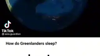 How do Greenlanders sleep?