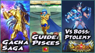 GACHA SAGA LAGI | GUIDE VS BOSS PISCES | PTOLEMY OP BENER VS BOSS!! 🔥 Saint Seiya: Legend of Justic