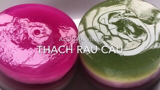 THẠCH RAU CÂU-Cách làm Rau Câu Giòn- lá dứa, thanh long, Milo ngon Không bị tách lớp. đẹp mắt