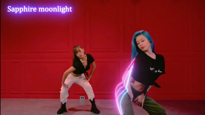 بارك جي يون + باي يون جونغ سينوريتا النسخة الكاملة للرقص مع المؤثرات في غرفة التدريب