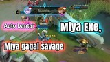 Miya gagal "savage " || Mobile legends bang bang