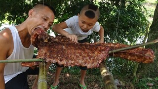 Anh Em Tam Mao Làm Sường Nướng BBQQ Siêu Khủng Siêu Ngon Cách Ăn Cũng Siêu Hài Hước