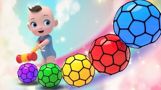color squash balls | Three Little Kittens | Skip to My lou | Nursery Rhymes